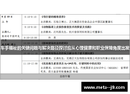 车手福祉的关键问题与解决路径探讨应从心理健康和职业保障角度出发